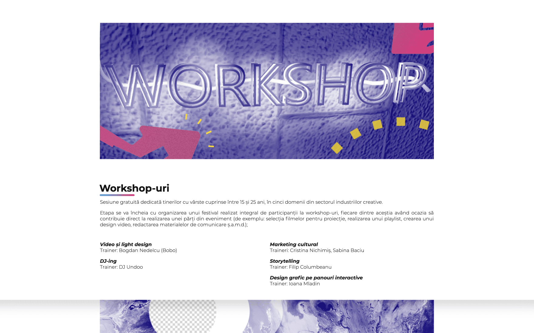 CCC - MUC Workshops