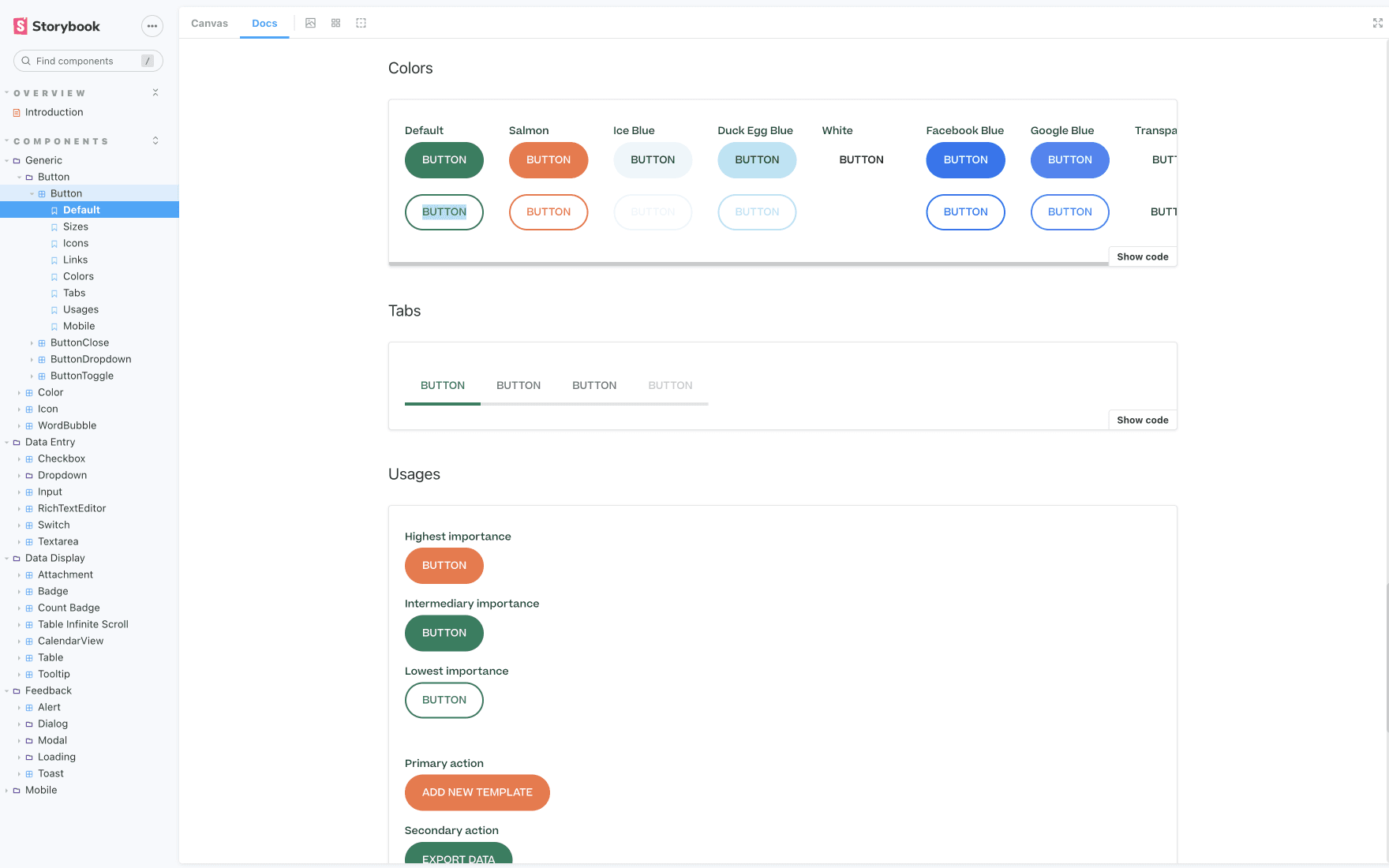MTA - Components Usage